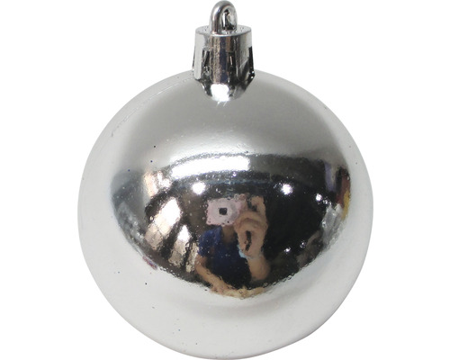 Boule de Noël argentée