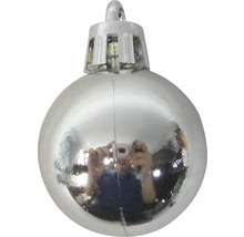 Boule de Noël argentée pour la décoration