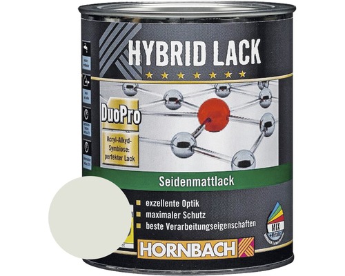HORNBACH Buntlack Hybridlack Möbellack seidenmatt RAL 7035 lichtgrau 750 ml