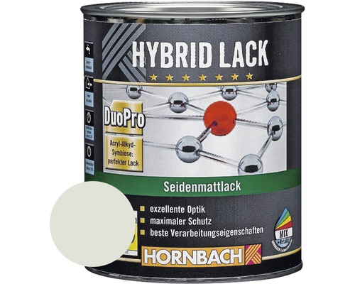 Laque couleur hybride HORNBACH laque pour meuble mate satinée RAL 7035 gris clair 750 ml