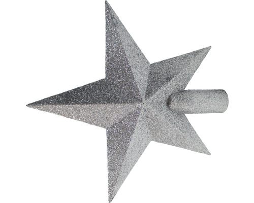 Cime de sapin de Noël en forme d''étoile avec une surface scintillante