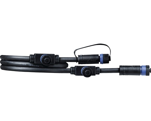 Paulmann Plug & Shine Kabel IP68 schwarz 1in - 3 out 1,0 m 24V Verbindungskabel mit Steckverbindern