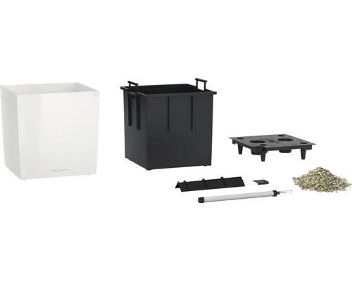 Pot de fleurs avec système d''irrigation et accessoires