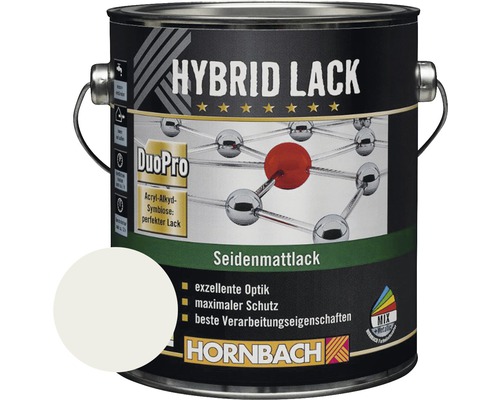 HORNBACH Buntlack Hybridlack Möbellack seidenmatt RAL 7035 lichtgrau 2 l