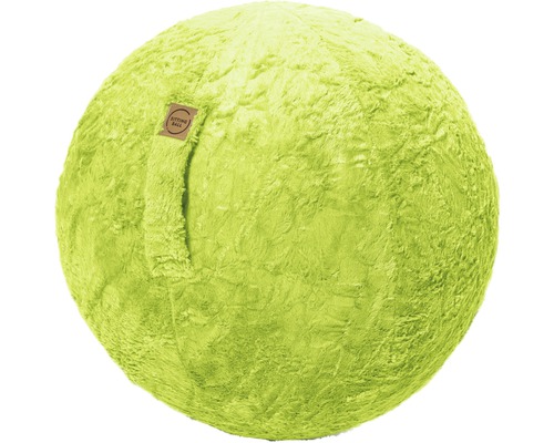 Ballon-siège ballon de gymnastique Sitting Ball à gonfler avec une pompe Fluffy vert Ø 65 cm