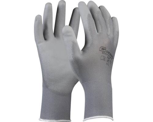 Gants de travail Micro Flex gris Taille 8