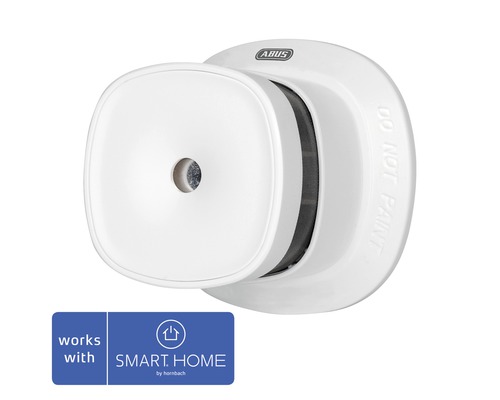 Détecteur de fumée Z-Wave Abus SHRM1000 blanc Øxh 60x49 mm compatible avec tous les produits SMART HOME by HORNBACH