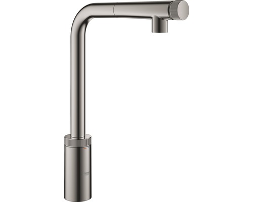 Robinet de cuisine avec douchette GROHE Minta SmartControl hard graphite 31613A00