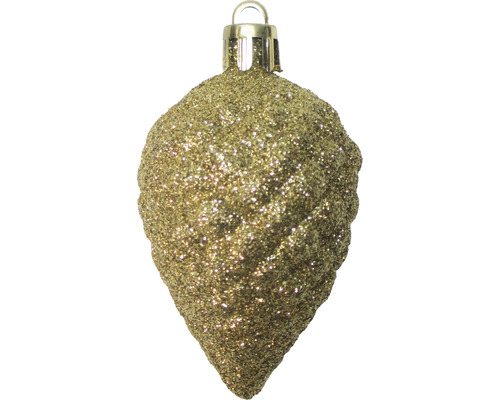 Décoration de sapin de Noël scintillante en forme de goutte