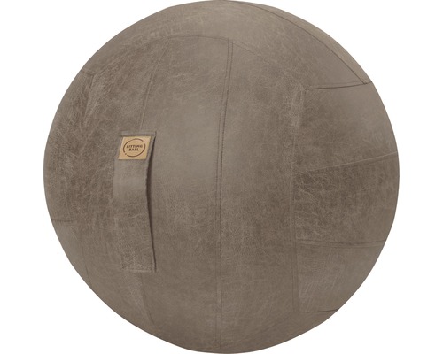 Ballon-siège ballon de gymnastique Sitting Ball à gonfler avec une pompe Frankie marron Ø 65 cm