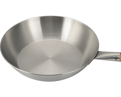 Metallpfanne mit Holzgriff