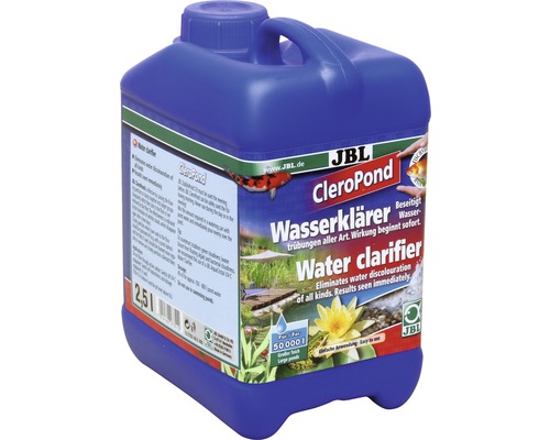 Clarificateur d'eau JBL CleroPond 2,5 l JBL CleroPond Clarificateur d''eau pour éliminer les troubles de l''eau
