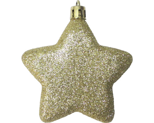 Décoration de sapin de Noël en forme d''étoile avec des paillettes