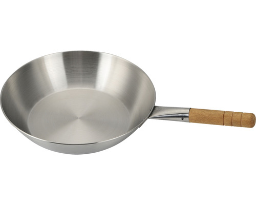 Metallpfanne mit Holzgriff
