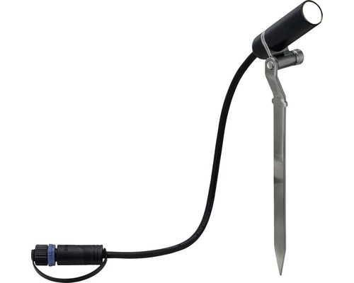 Projecteur de jardin avec piquet de terre et câble de connexion
