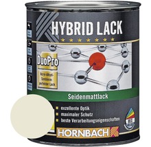 Boîte de laque hybride satinée avec échantillon de couleur et logo Hornbach