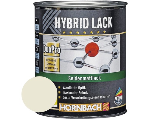 Laque couleur hybride HORNBACH laque pour meuble mate satinée RAL 9002 gris blanc 375 ml