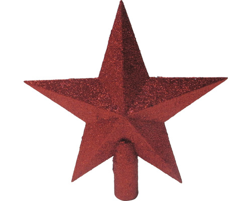 Sternförmige Christbaumspitze aus Kunststoff