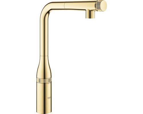 GROHE Küchenarmatur mit Handbrause ESSENCE SMARTCONTROL cool sunrise 31615GL0 Grohe Waschtischarmatur, hohe Ausführung