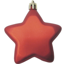 Roter sternförmiger Christbaumschmuck