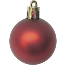 Rote Weihnachtskugel mit Aufhänger