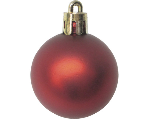 Rote Weihnachtskugel mit Aufhänger