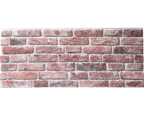 Wandpaneel 3D Rebel of Styles UltraLight Brick Loft rot 50x120 cm