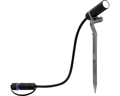 Spot de jardin avec piquet de terre et câble