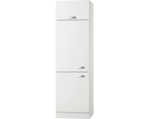 x HORNBACH Einbaukühlschrank Lagos286 cm BxTxH Frontfarbe 60 Optifit x glänzend 206,8 - weiß Luxemburg weiß 57,1 für Korpusfarbe 88er Backofen/Kühlumbauschrank