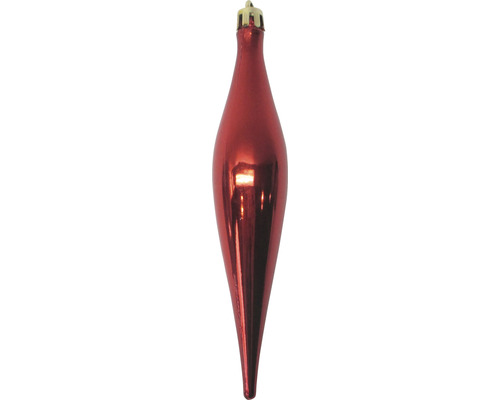 Rote, tropfenförmige Christbaumspitze