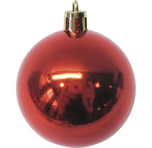Rote Christbaumkugel aus Kunststoff