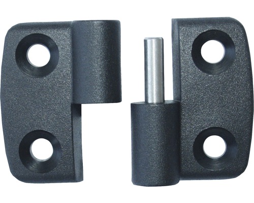 Charnière en plastique avec axe