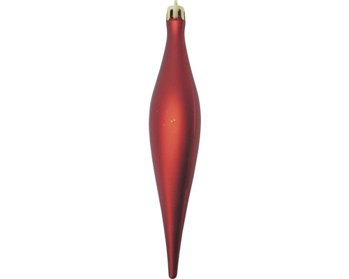 Länglicher, roter Christbaumschmuck