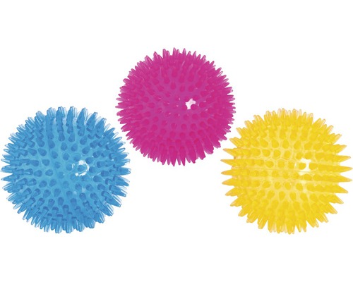 Balle hérisson 8 cm TPR, couleurs assorties