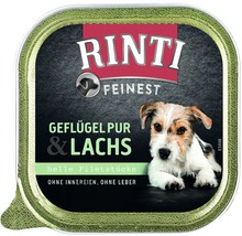 Hundefutter nass RINTI Feinest Huhn & Lachs 150 g-thumb-0