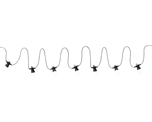 Paulmann Plug & Shine Lichterkette 7 Lampen IP44 1,4W 3000 K warmweiß L 6,8 m 230/24 V