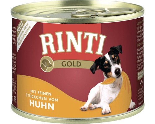 Pâtée pour chien RINTI Gold poulet 185 g