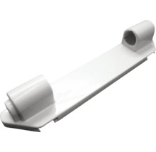 Support mural en plastique blanc pour accessoires de salle de bain