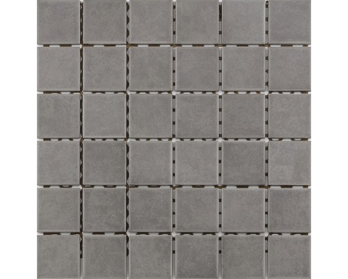 Keramikmosaik für die Dusche R10B grau glasiert 30x30 cm Mosaikfliese mit quadratischen Elementen