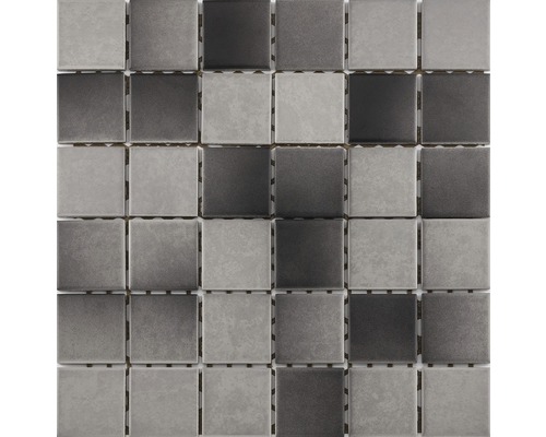 Mosaïque en céramique pour la douche R10B gris/anthracite vitrifié 30x30 cm