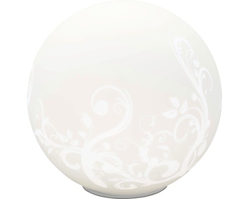 Lampe sphérique décorative avec motif floral