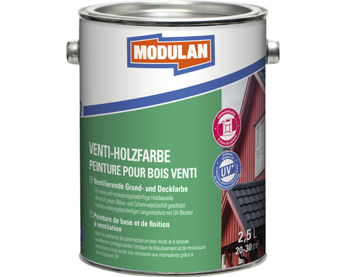 Peinture pour bois Venti Modulan rouge suède 750 ml - HORNBACH