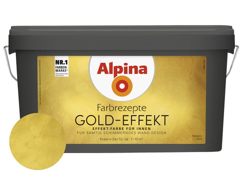 Peinture à effet Alpina effet or kit complet or avec truelle Alpina