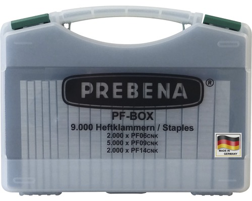 Agrafes Prebena type PF-BOX 9000 pièces
