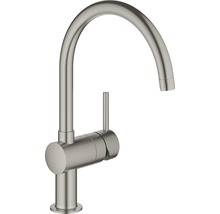 Robinet de cuisine en métal avec bec haut