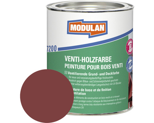 Peinture pour bois Venti Modulan rouge suède 750 ml - HORNBACH