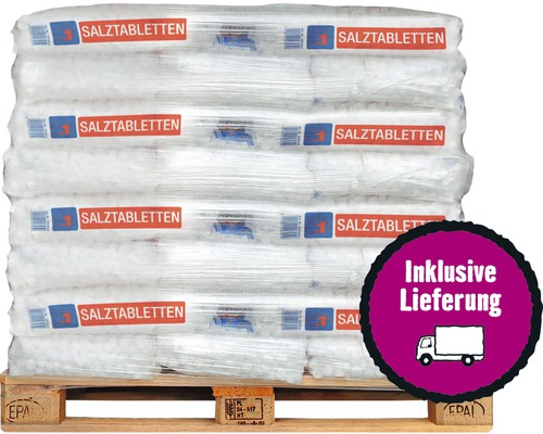 Comprimés de sels régénérants pour adoucissement de l'eau 40x25 kg Comprimés de sels régénérants pour adoucissement de l'eau 40x25 kg