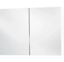 Armoire de toilette Differnz Somero 80 x 13 x 66 cm blanc haute brillance 2 portes