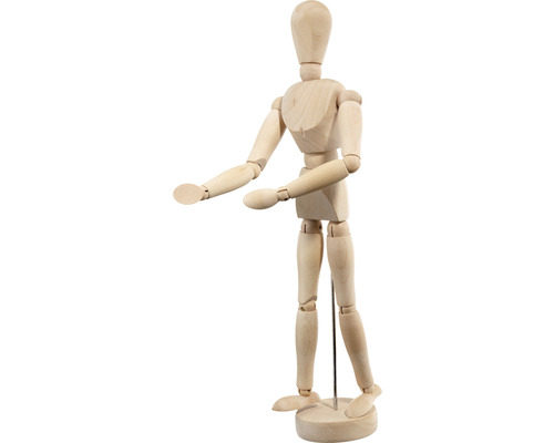 Mannequin articulé en bois pour les arts