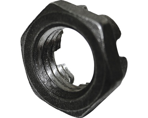 Kronenmuttern niedrige Form DIN937 M18, 10 Stück Eine einzelne Sicherungsmutter aus Metall.